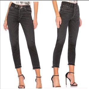 NEVER WORN AGOLDE JAIME BLACK DENIM JEANS